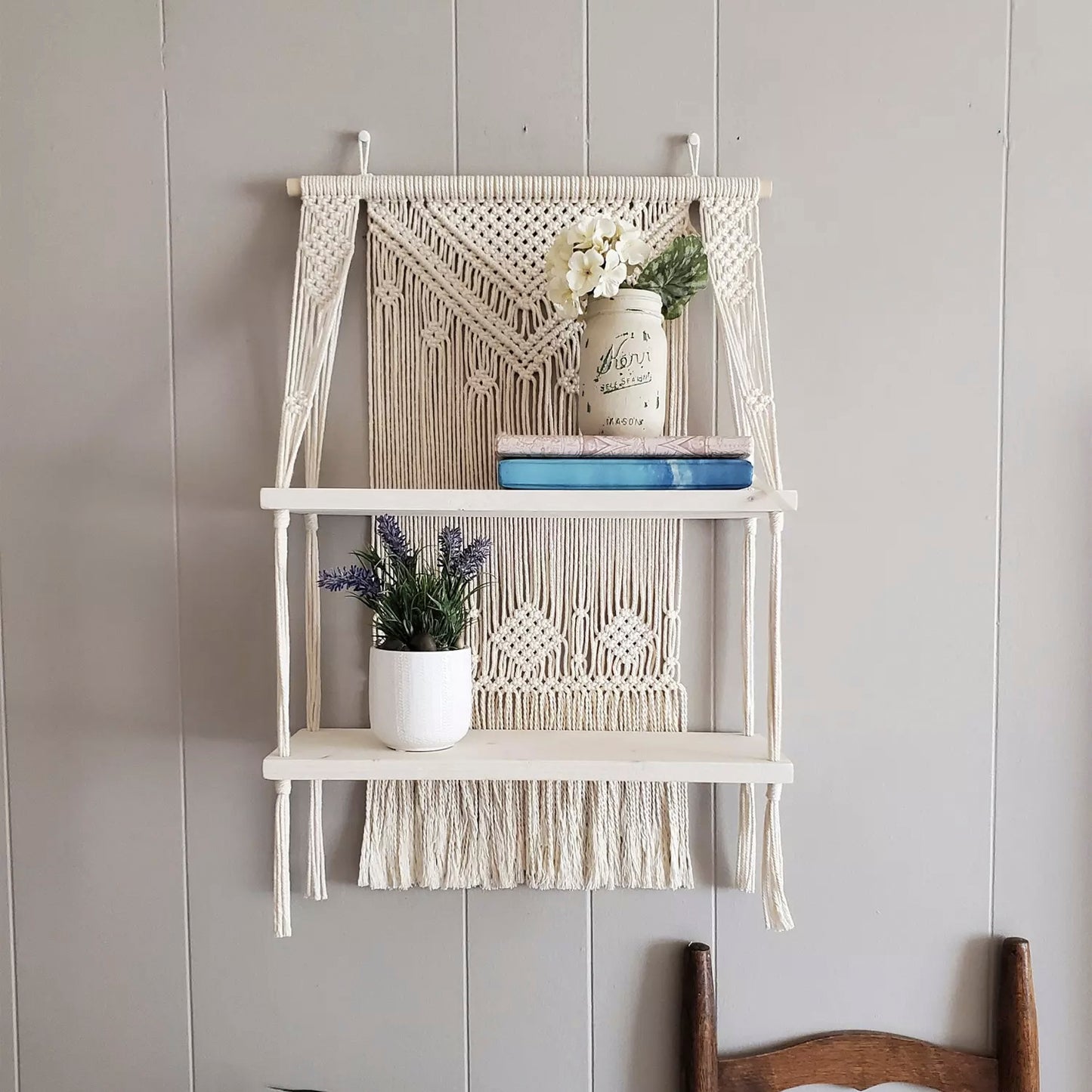 Unique and Beautiful Handmade Macrame Wall Shelves Planter