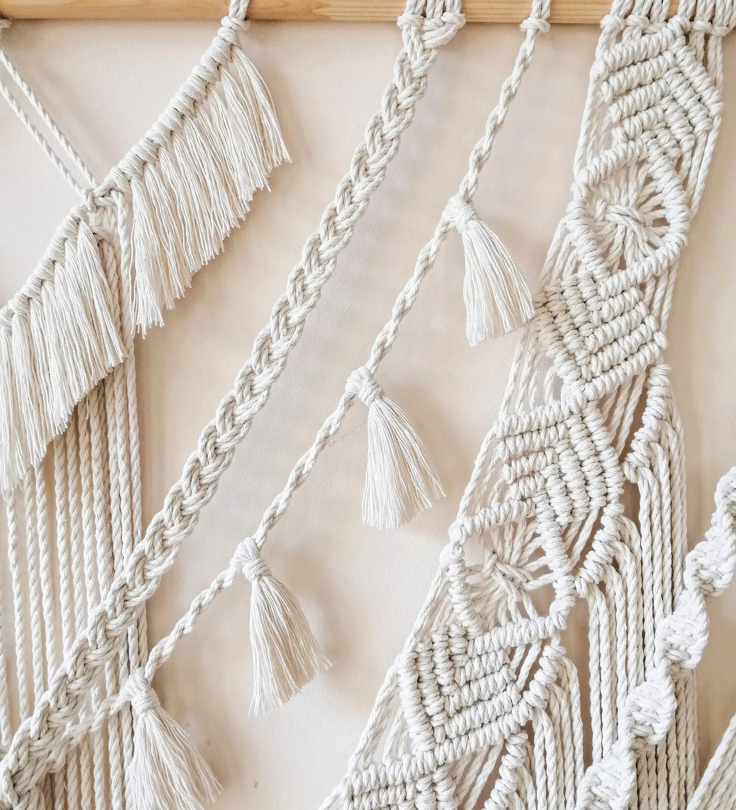 Luxurious Boho Macrame Wall Backdrop Curtain - 8X8 Ft.