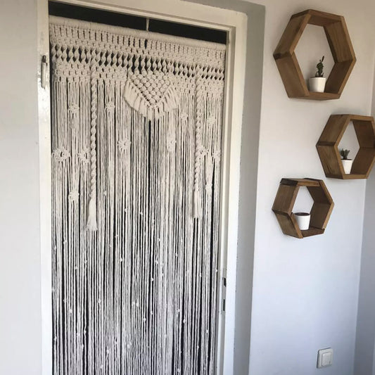 Handmade Macrame Curtains for Doors – 4×8 feet
