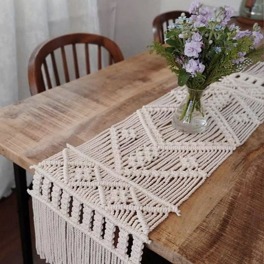 Macrame Table Runner for Wedding -14×78″