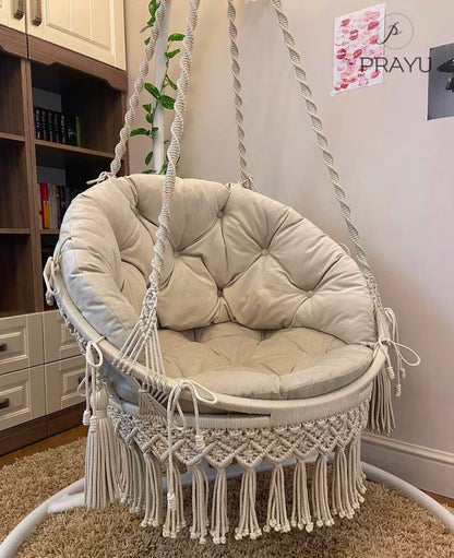 🤍 Discover Timeless Elegance with Our 40-Inch Beige Boho Swing