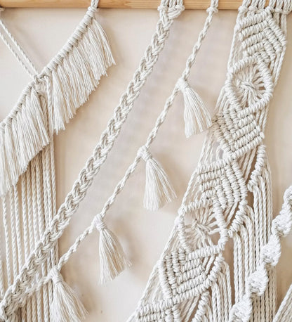 Luxurious Boho Macrame Wall Backdrop Curtain - 8X8 Ft.
