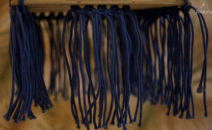 💙 Wrapped in Prussian Blue – A Swing Made for Precious Beginnings